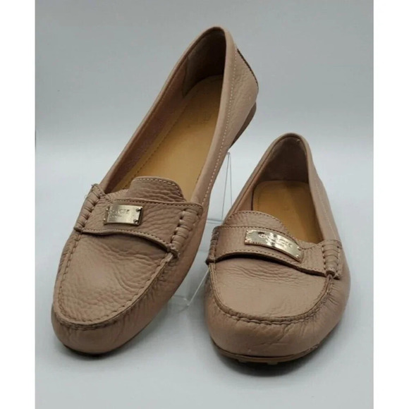 Coach Shoes - COACH Fredrica Tan Leather Shoe Womens size 9.5B US 39.5 EUR Loafers Flats